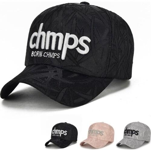New Embroidery Baseball Cap CHMPS Snapback Hat For Men Women Dad Hat Fashion Casual Cap Hip Hop Adjustable Sport Cap
