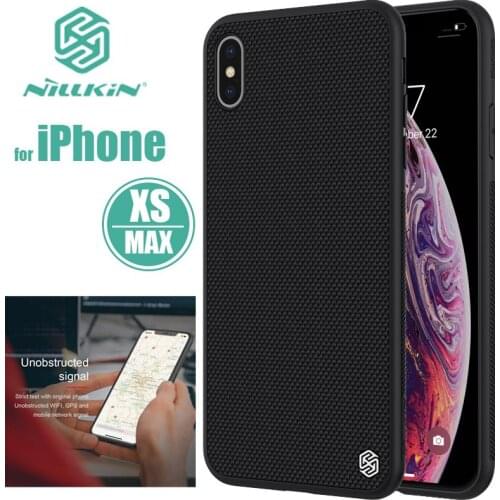 For iPhone XS Max Case Nillkin 3D Textured Nylon Back Cover for iPhoneXR Soft Edge Phone Case for iPhone XS Max XR Nilkin Case
