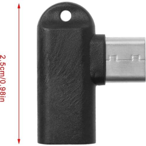 CPDD 1Pc 90 Degree Type C Male To Micro USB Female Data Sync Charge Converter Adapter