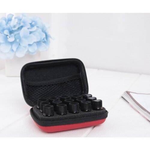 15 Slot Essential Oil Bottle Holder Case PU Leather Container Travel Carrying Organizer Aromatherapy Rollers Home Storage Bag