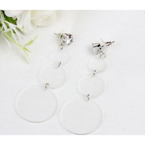 Beadsland Acetic Acrylic Long Drop Earrings Fashion Elegent Design Women Girl Gift 38778
