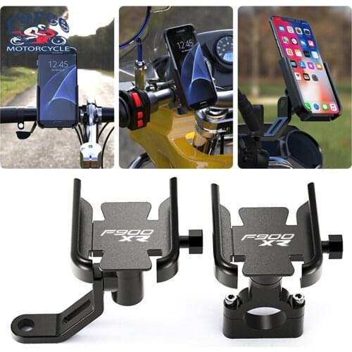 For BMW F900XR F900R F900 R XR F 900R 900XR 2016 2017 Motorcycle Handlebar Rearview Mirror Mobile Phone Holder GPS Stand Bracket