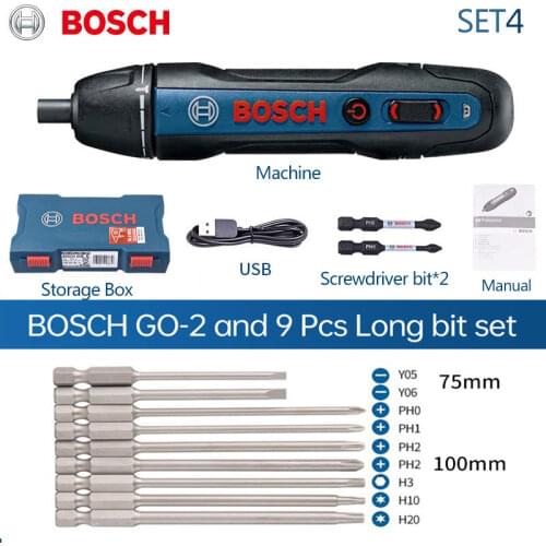 Bosch Go2 Electric Screwdriver 3.6V Rechargeable Automatic Screwdriver Hand Drill Multi-Function Electric Batch Tool
