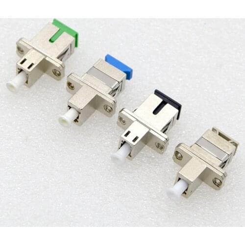 GONGFENG 10PCS New HOT SELL Optical Fiber Connector LC-SC Singlemode APC MM Metal Adapter Flange Coupler Special Wholesale