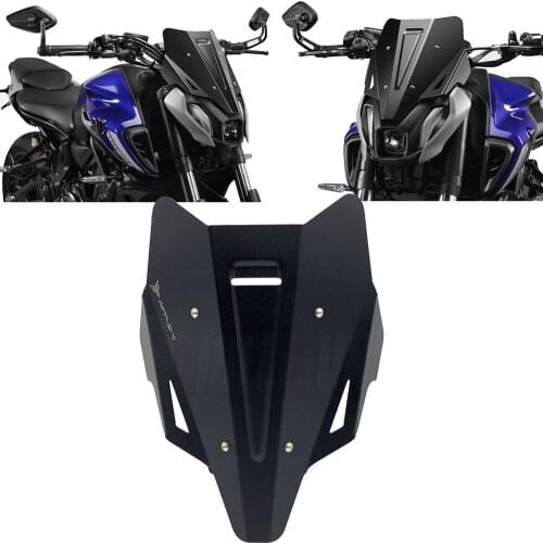 Motorcycle Windshield Windscreen Aluminum Kit Deflector For YAMAHA MT-07 2021 2022 MT 07 MT07 FZ07 FZ-07 FZ 07 2021 2022