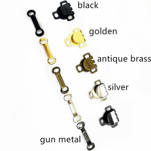 Copper trousers hook buttons trousers handmade diy hand sewing skirt hook for the waistband metal hook and bar