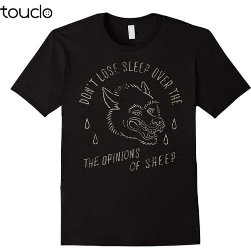 Hot sale Fashion The Opinions Of Sheep Traditional Tattoo Wolf Blood T-Shirt Tee shirt