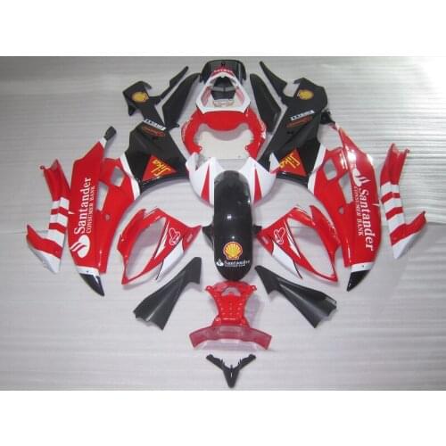 Injection molding hot sale fairing kit for Yamaha YZF R6 06 07 white red black fairings set YZFR6 2006 2007 FS13