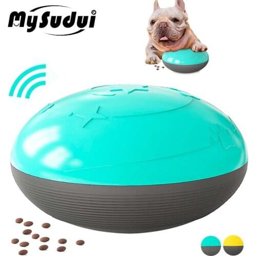 Multifunction Dog Iq Treat Squeaky Toy Flying Discs Dog Interactive Toys Games Chew Training Toy Food Dispenser Jouet Chien