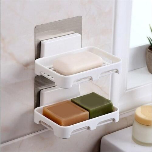 Rectangle Shape Soap Box Bathroom Soap Holder Dish Storage Plate Tray Shower Soap Holder Case Bathroom Supplies Bathroom Gadgets