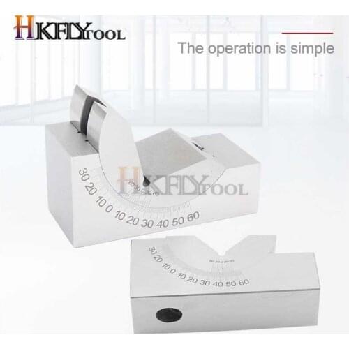 Toolmaker Precision Gauge Micro Adjustable Angle V Block Milling Setup 0 to 60 Degree angle plate Angle block angle gauge AP25