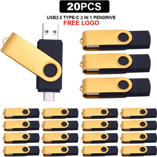 20pcs/lot NEW High Speed Pendrive USB 3.0 Flash Drive Type C pen drive 512 256 128 64 32 16 GB OTG Memory Photo Stick free logo