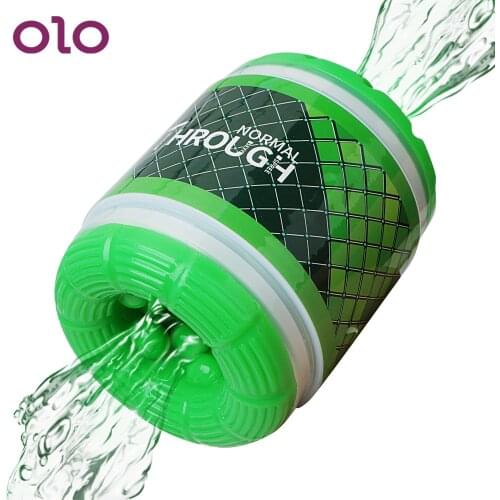 OLO Dual channel Artificial Vagina Blowjob TPE Male Masturbator Adult Products Sex Toys for Men