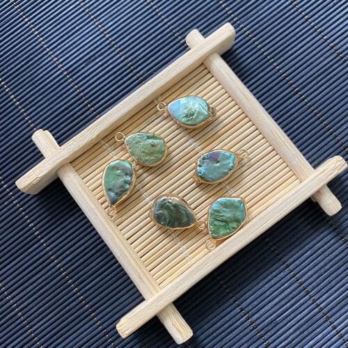 Natural Fresh Water Pearl Drop Shape Pendant for DIY Fashion Jewelry Making Necklace and Bracelet Accessories Natural Color