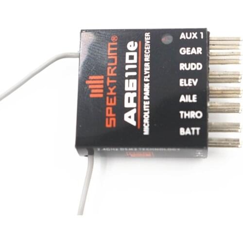 DSM2 AR6110e Receiver 2.4GHz RX Receptor Acceptor Compatible SPEKTRUM DX6i DX7 DX8 JR DSX7 DSX9 DSX11DSX12 Radio Transmitter