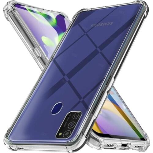 Shockproof transparent silicone case For samsung a21s a 21s phone shell For samsung galaxy a21s a21 s sm-a217f back cover coque