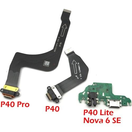 USB Charging Port Connector Board Parts Flex Cable With Microphone For Huawei P40 / P40 Pro / P40 Lite / P40 Pro Plus