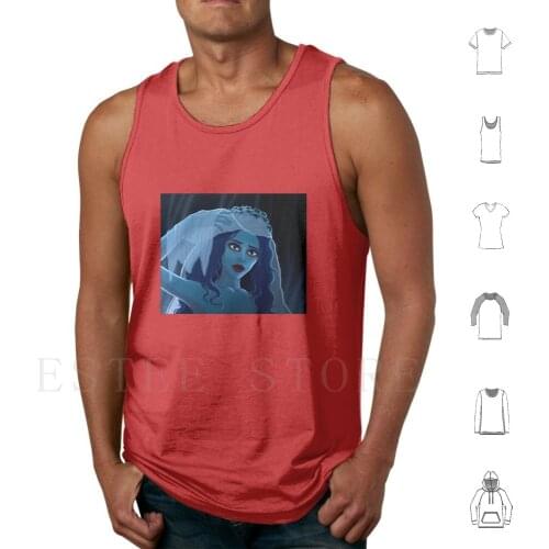 Corpse Bride Illustration Tank Tops Vest Sleeveless Corpse Bride Corpse Bride