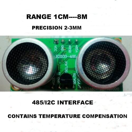 For Robot module Ultrasonic sensor ks103 1cm-8M 485 i2C interface Ultrasonic distance measuring sensor blind area 1cm