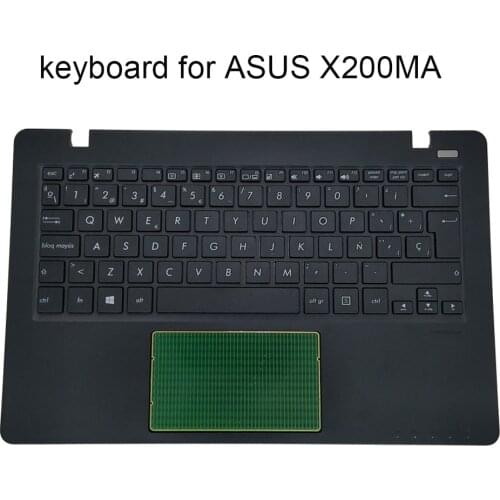 Spanish Notebook Keyboard Palmrest For ASUS X200 CA X200LA X200M X200MA Spain ES keyboards Upper case 13NB03U2AP0301 90NB04U2