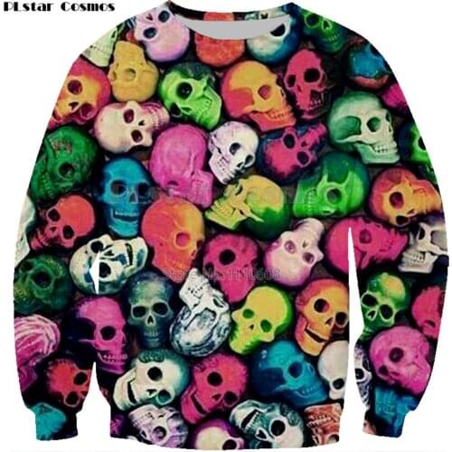 PLstar Cosmos very many Skull funny Doodle modis streetwear hip hop Tees 3D Print Hoodie/Sweatshirt Unisex Good Quality Tops -12