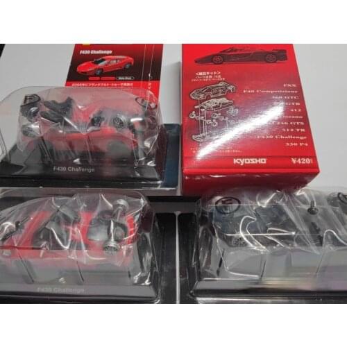 1/64 Kyosho Alloy car Ferraris F430 challenge red No. 14 matt black