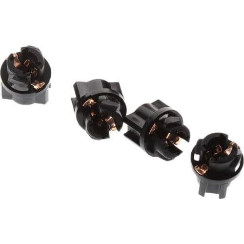 10Pcs Lamp Auto Bulb Automotive Lightbulb 12V 1.2W T5 halogen bulbs T5 sockets