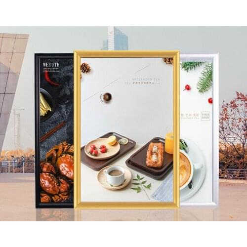 Aluminuml Poster Frame For Wall Classic Minimalist Poster Prints Photo Certificate Frame Metal Picture Frames Office Home Decor