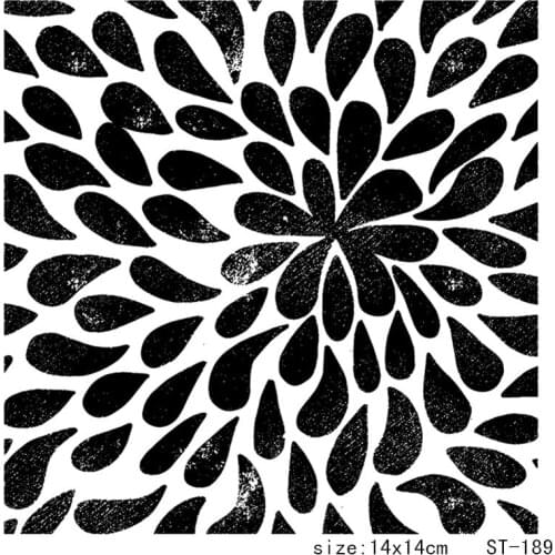 AZSG Raindrop Style Coffee Printing Clear Stamps/Seals For scrapbooking DIY Card Making/Album Silicone Decoration crafts 14x14cm