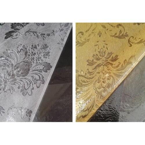 No Gluey Electrostatic Window Glass Stickers Home Decor White/Gold Glass Film High Privacy Bathroom Glass Paper Size 45*200cm