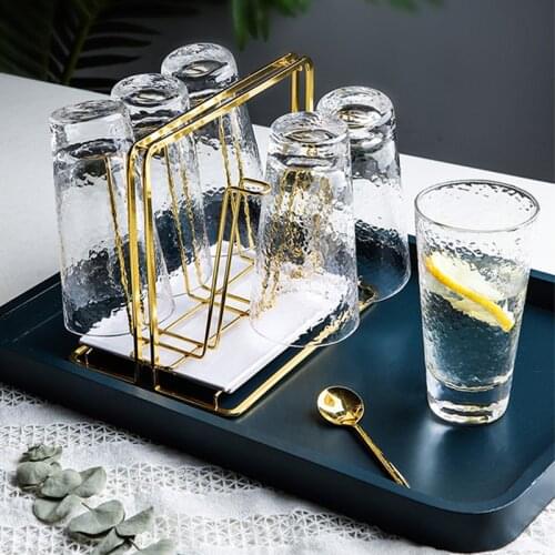Water Draining Cup Mug Holder Household Water Cup Coffee Mug Rack Living Room Kitchen Organizer and Storage Glasses Drying Rack