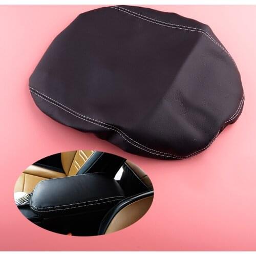 Black PU Leather Car Center Armrest Surface Case Cover Fit For Lexus NX200 200t 300 300h 2015 2016 2017 2018 2019 2020