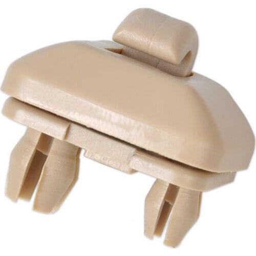 DWCX New Plastic Beige Sun Visor Clip Hook Bracket Hanger For Audi A1 A3 A4 A5 Q3 Q5 2013 2014 2015 8E0857562 / 8U0857562