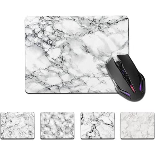 FHNBLJ Top Quality White Marble Durable Rubber Mouse Mat Pad Top Selling Wholesale Gaming Pad mouse