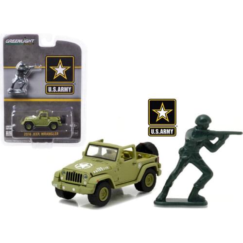 GL 1:64 Army 2016 Jeep Wrangler alloy model Car Diecast Metal Toys Birthday Gift For Kids Boy