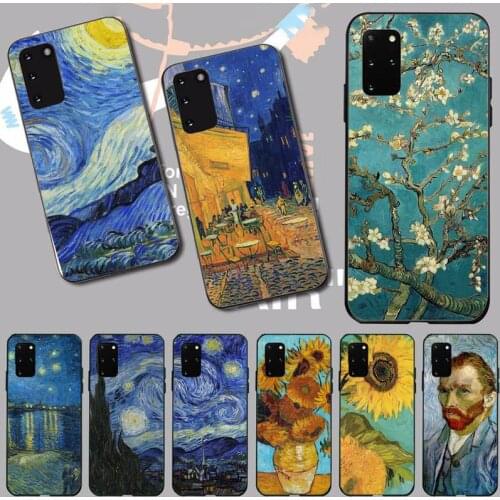 Oil van gogh Starry sky painting Phone Case for samsung galaxy s21 s20 fe s10 s9 s8 s30 note 20 10 ultra plus pro lite 5G funda