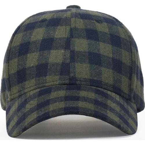 Cap Men Dad Hat Women Baseball Curved Bill Brown Plaid Adjustable Breathable Sports Running Workout Accessory
