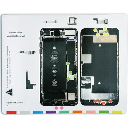 Magnetic Screw Keeper Mat Pad to hold screws for iPhone X 8 7 6plus cellphone repair mat phone repair tools
