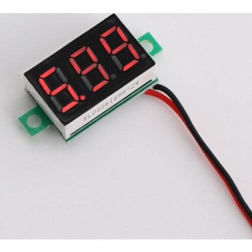 Mini Digital Voltmeter 0.36" 2-wires DC 2.5-32V LED Volt Meter Voltage Gauge DC Voltmeter