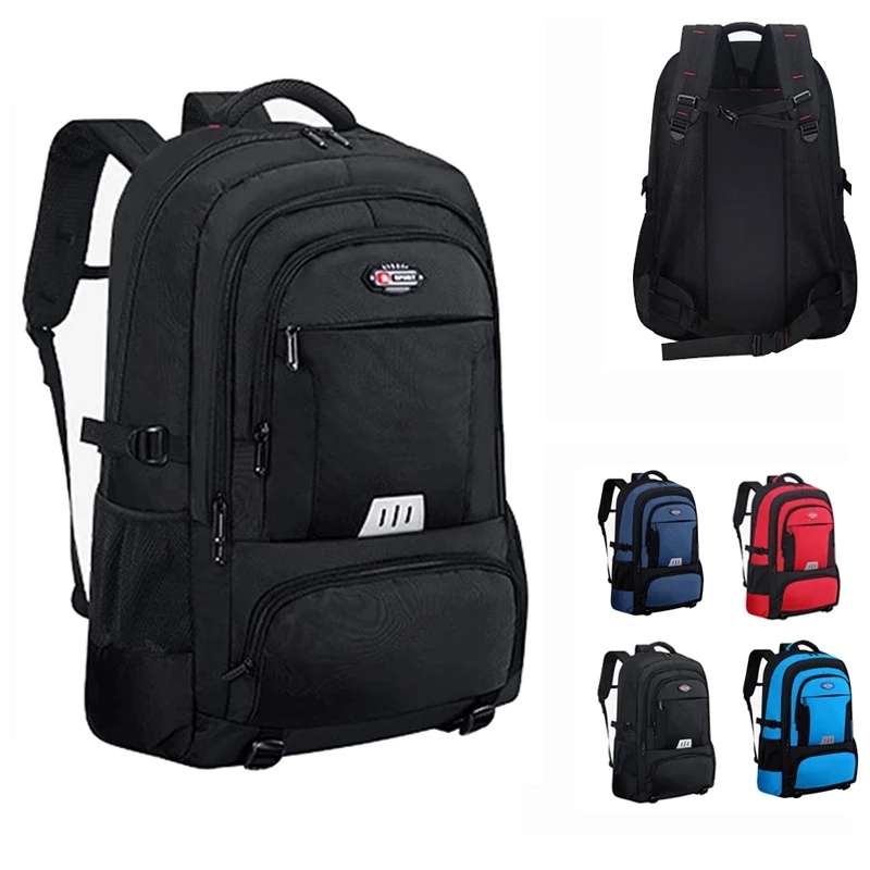 Mens 60L High Capacity Backpack Outdoor Travel Sports Climbing Camping Hiking Rucksack School Bag Pack For Male Female Women