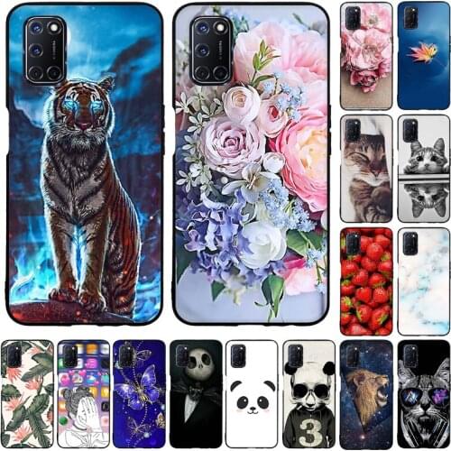 Soft TPU Case For OPPO A52 CPH2069 Phone Cases Cartoon Silicone Back Cover For OPPO A92 A72 2020 Case Cute Animal Shells Bumper