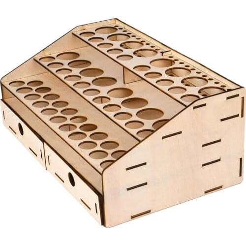 MagiDeal Module Paint Tool Stand Rack w/ 2 Drawer Cabinet 14.17x8.86x5.91in