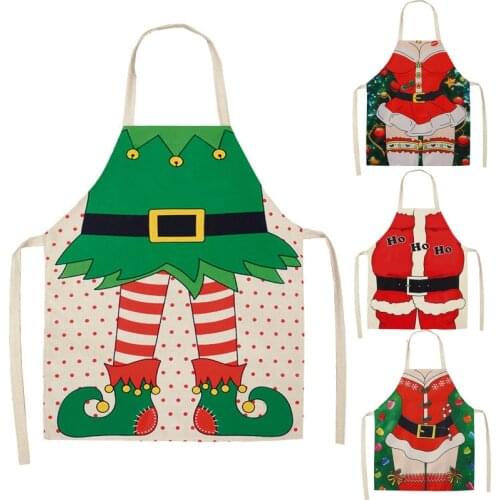 Christmas Decorations for Home 1 Pcs Santa Claus Christmas Apron Xmas Decor Santa Claus New Year Cristmas Gift 66x47cm