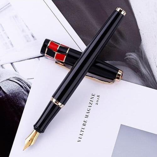 Picasso 923 High Grade BRAQUE Fountain Pen Iridium Fine Nib Lucky Black Noble Office Home School Writing Pens