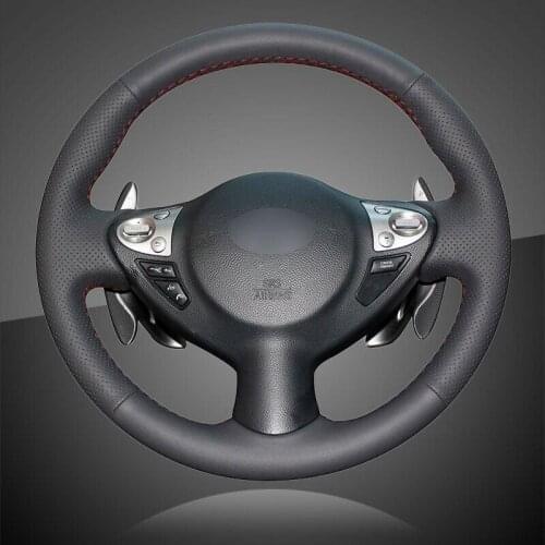 Hand Stitched Auto Braid On The Steering Wheel Cover for Infiniti FX35 FX37 QX70