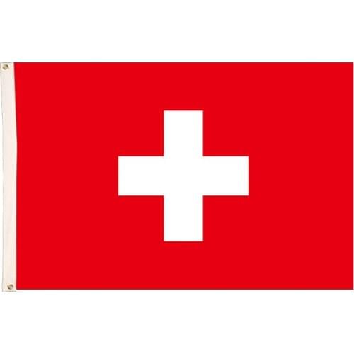 Switzerland flag 3ft*5ft 90*150cm bandera polyester Flying for 2018 world cup