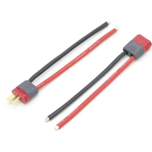 T Plug Connector Male Female with Housing 10CM Silicone Wire 12AWG FPV Parts