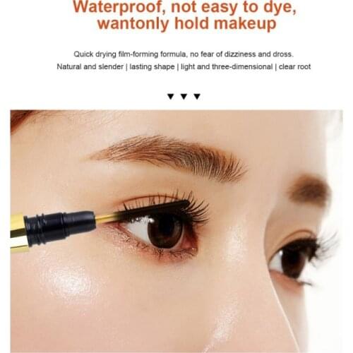 GUICAMI Mascara Ultra-fine Brush Head Eyelashes Long Thick Waterproof Not Easy To Smudge Long-lasting Mascara Eye Makeup TSLM2