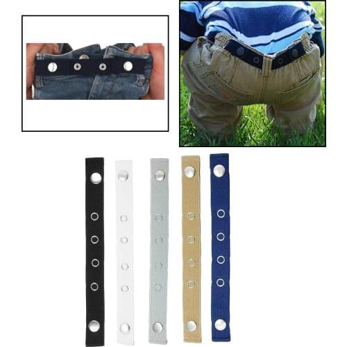Unisex Belt Elastic Buckle-Free Comfortable Elastic Adjustable Waistband