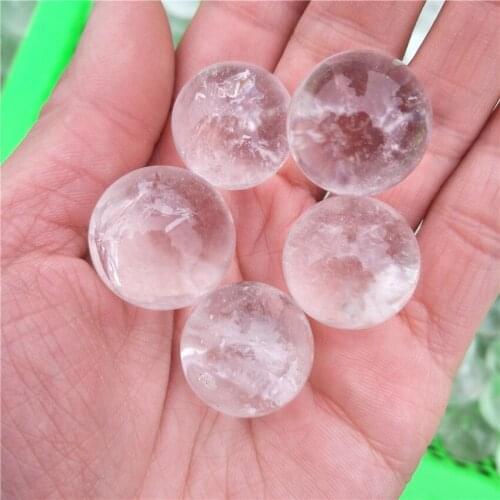 Top quality small clear quartz crystal sphere quartz crystal ball 1-2cm